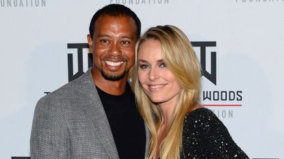 Tiger Woods and Lindsey Vonn pose for a photo in 2014