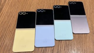 [Embargoed] a photograph of 4 Samsung Galaxy Z Flip 6 phones