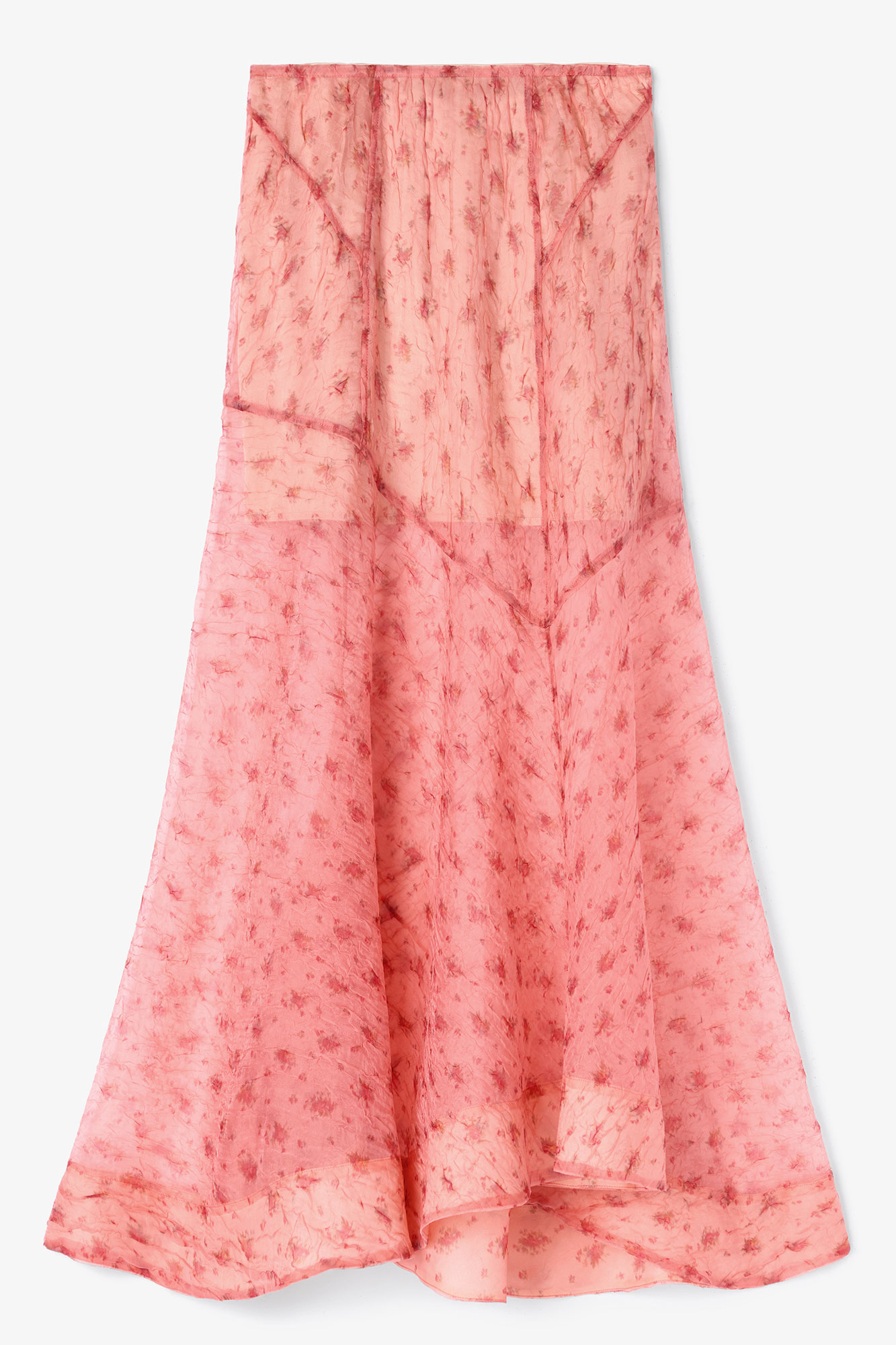 Skirt in Printed Shibori Organza