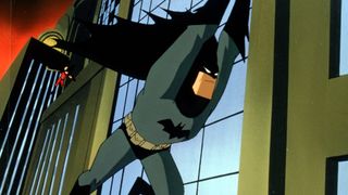 DC Animated Universe — Batman and Robin in action from Batman The Animated Series