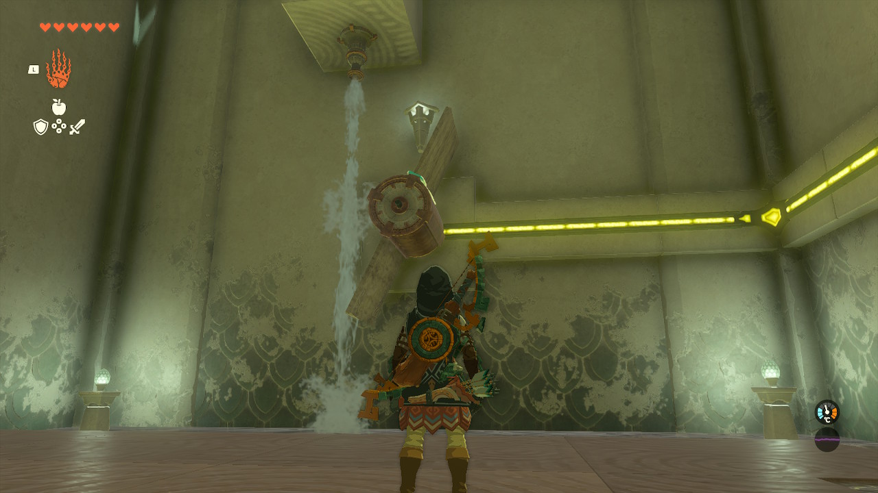 Link explora uma masmorra em The Legend of Zelda: Tears of the Kingdom