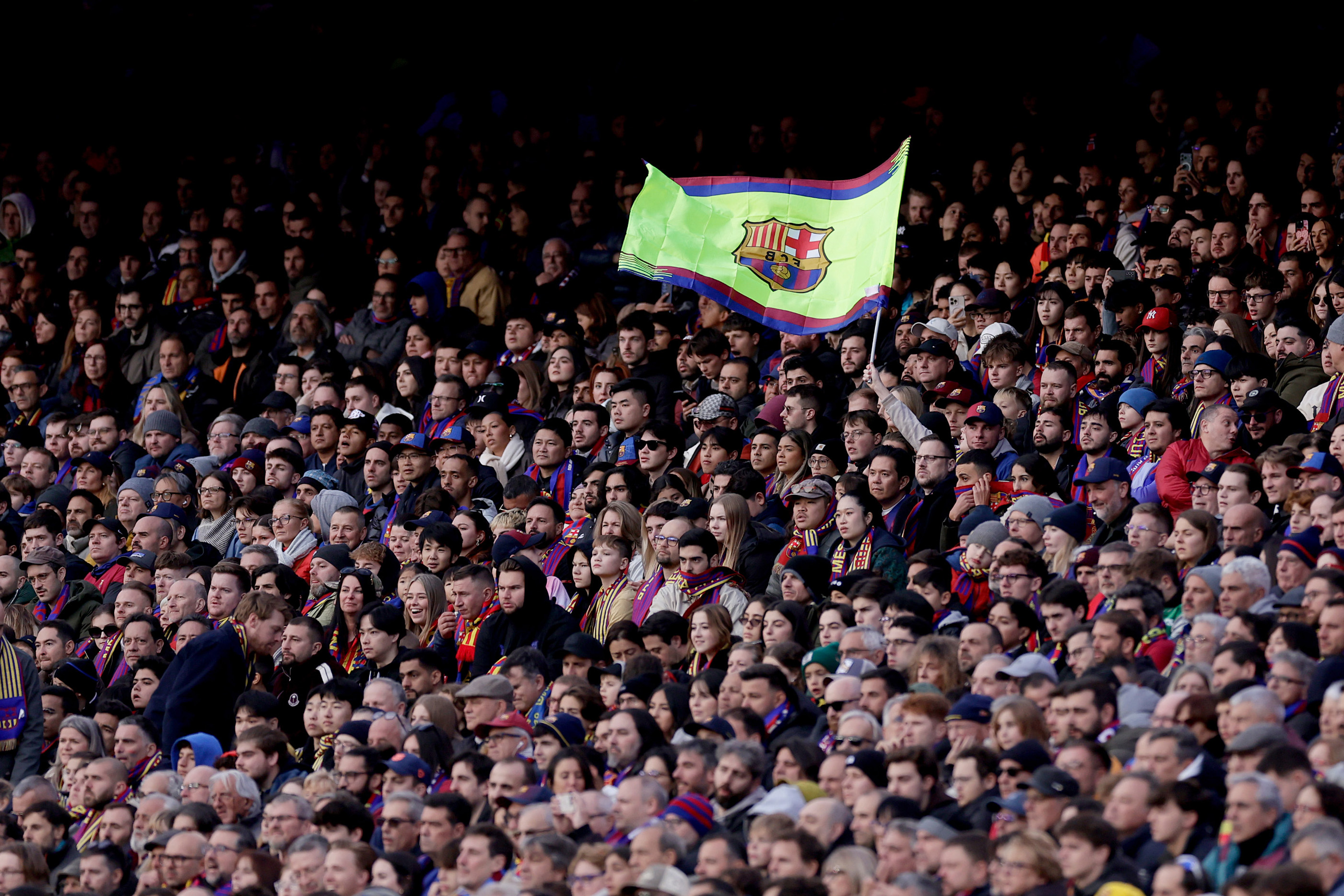 supporters of FC Barcelona