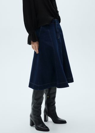 Flared Denim Skirt - Women | Mango United Kingdom