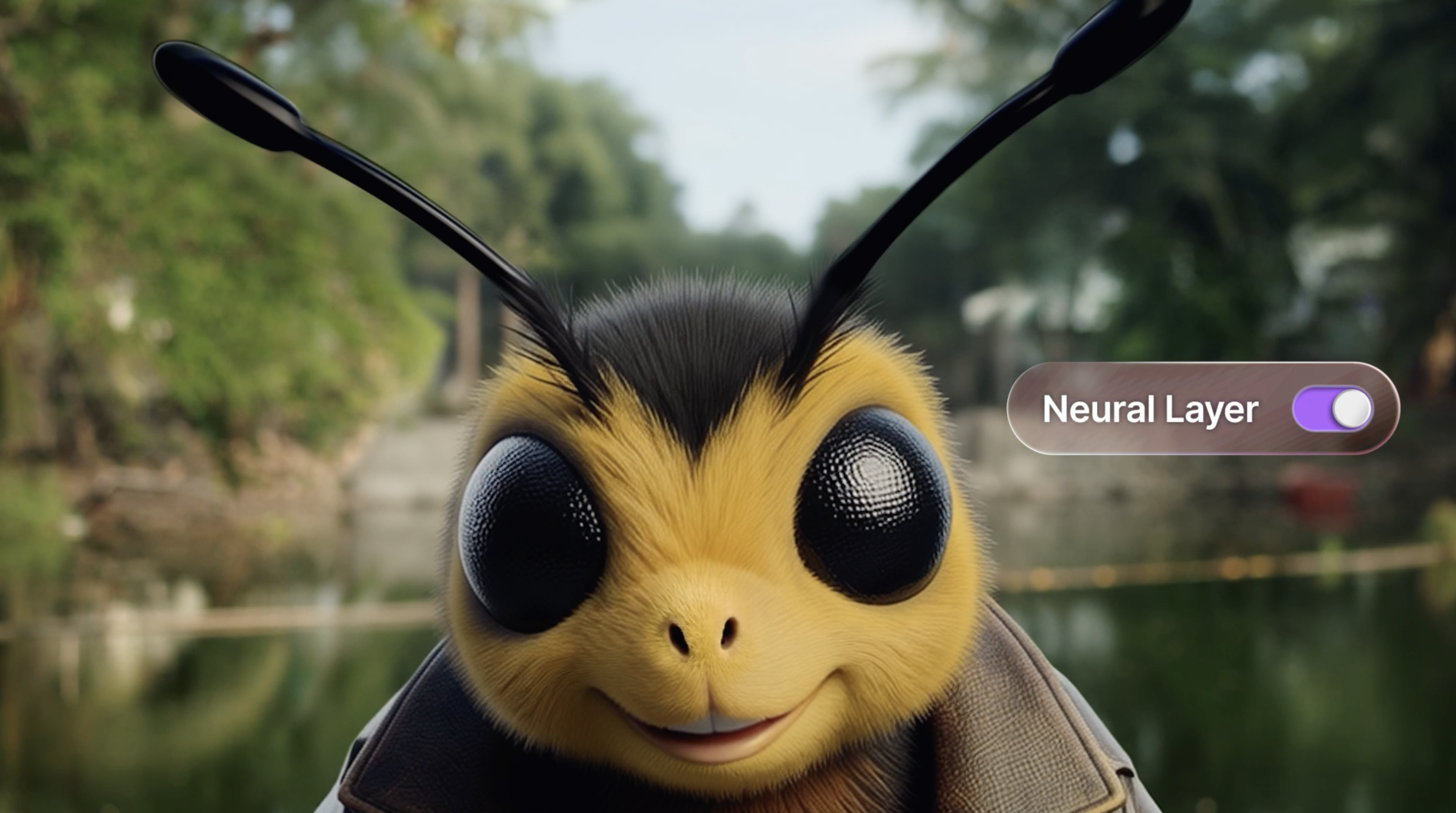 Screens from an AI animation app