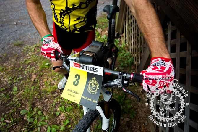 Justine Lindine showing off his cockpit set up.