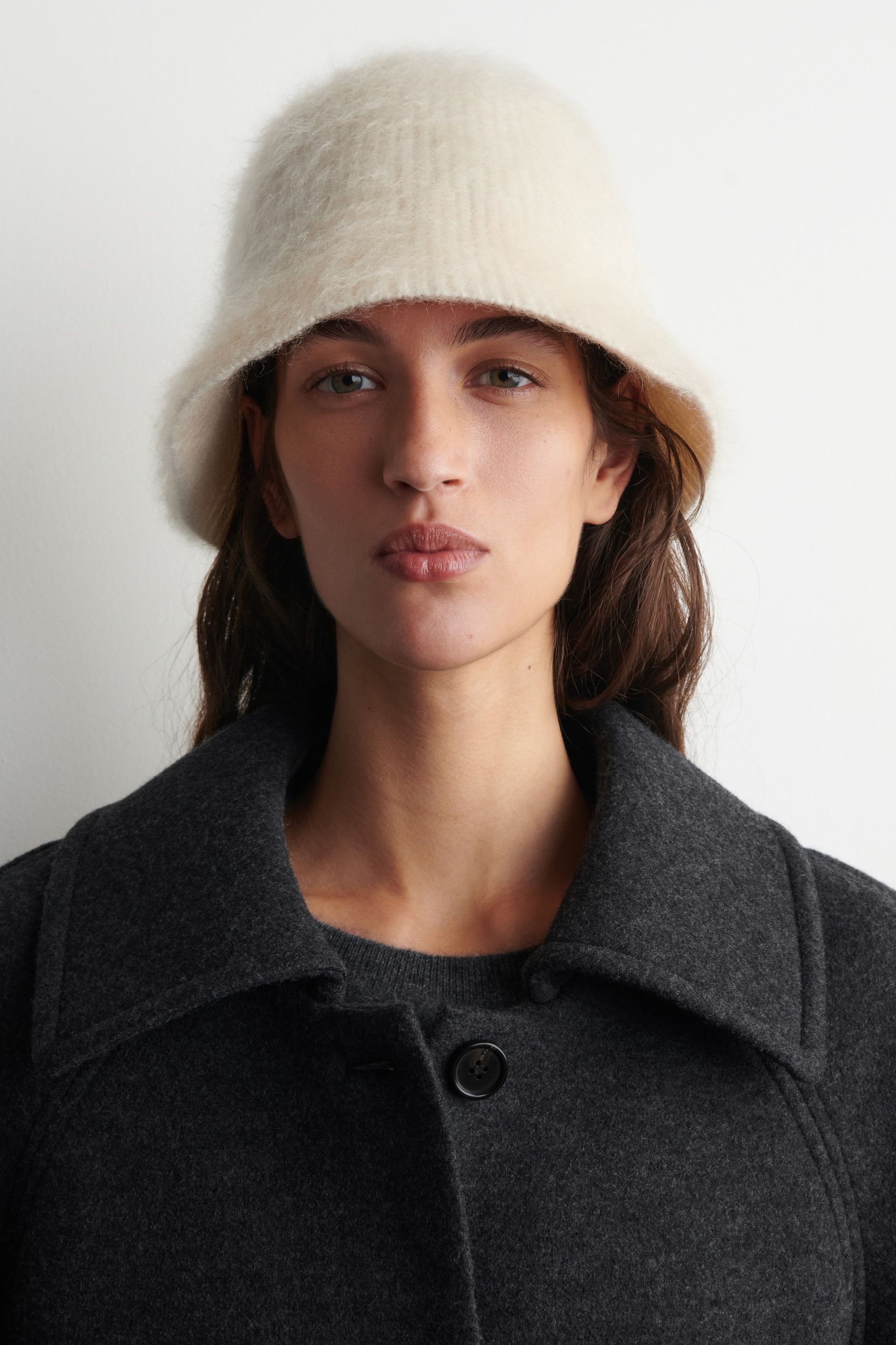 Mohair Bucket Hat - Black