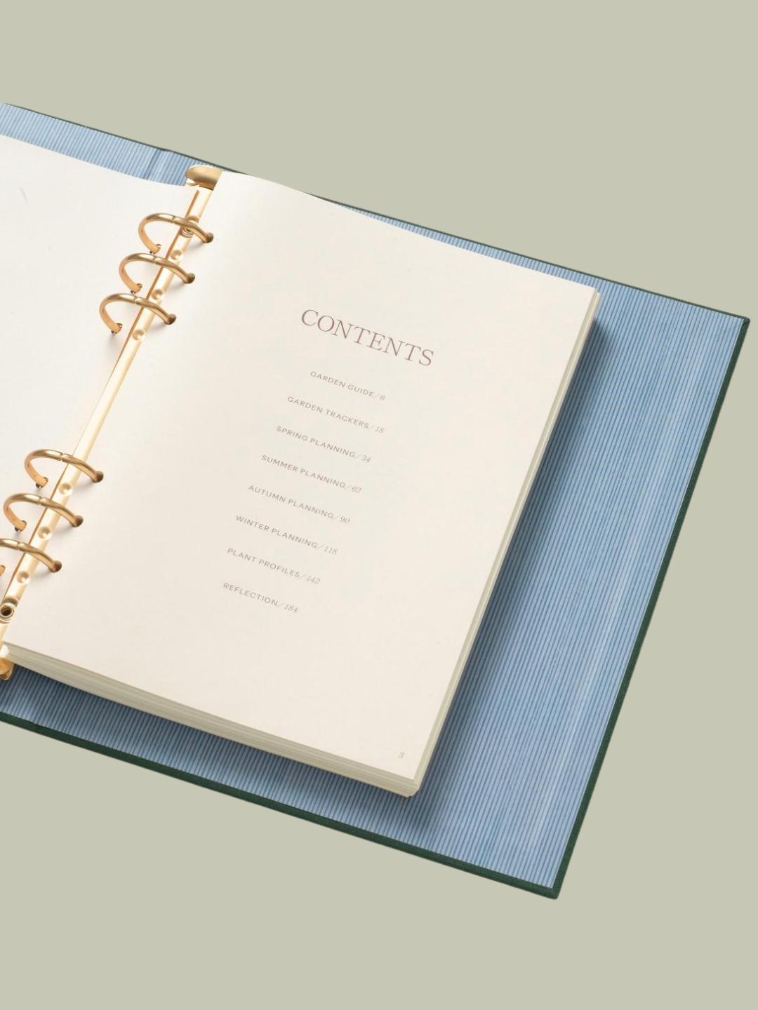 A garden binder journal from Papier