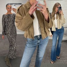 editors trying on nordstrom anniversary sale 