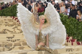 Katy Perry attends the Heavenly Bodies: Fashion & The Catholic Imagination Costume Institute Gala at The Metropolitan Museum of Art on May 7, 2018 in New York City