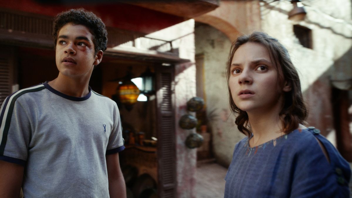 Amir Wilson and Dafne Keen in Season 2 of &quot;His Dark Materials&quot; on HBO.