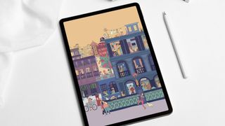 Huawei MatePad PaperMatte with illustration and stylus