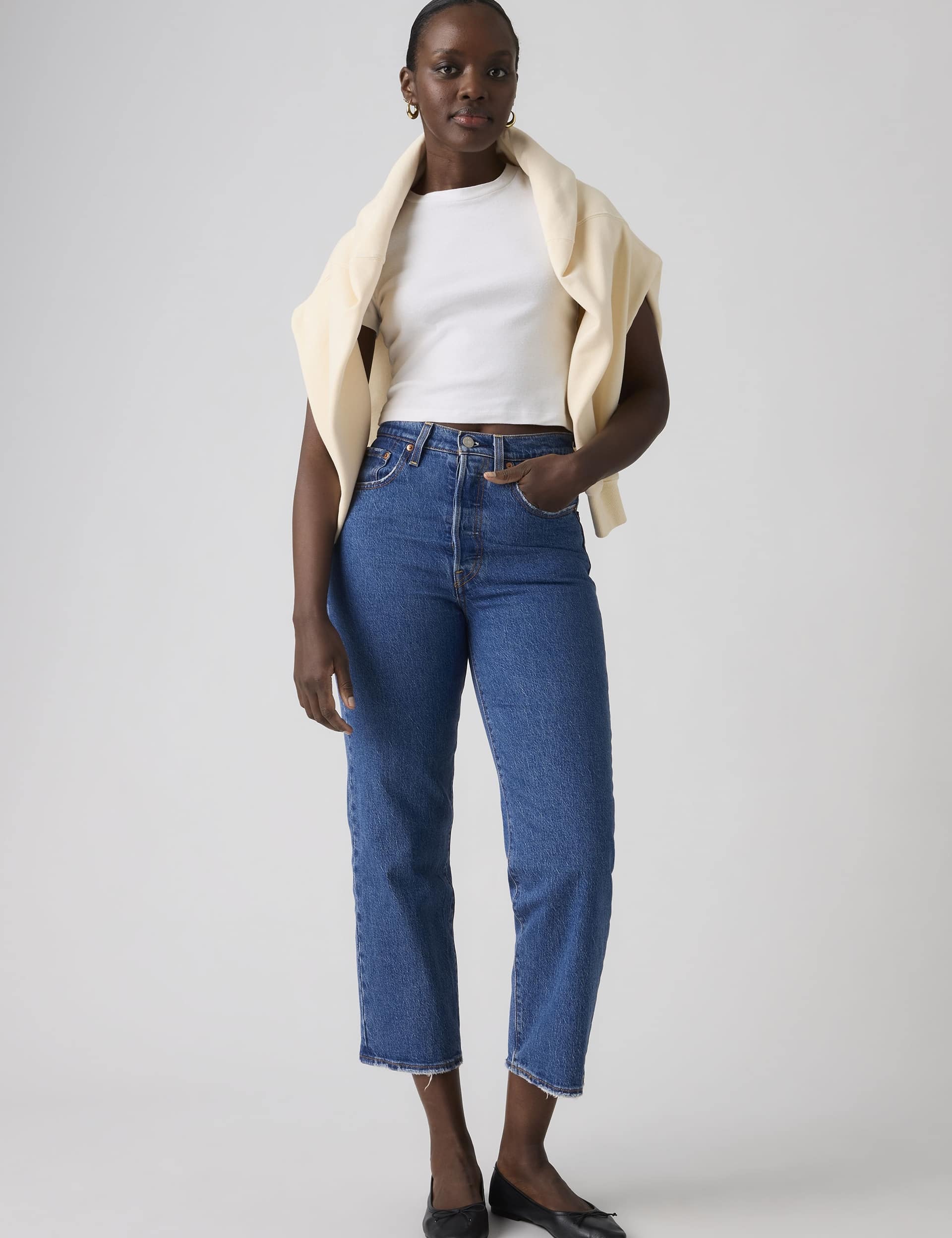 Ribcage Straight Ankle Jeans