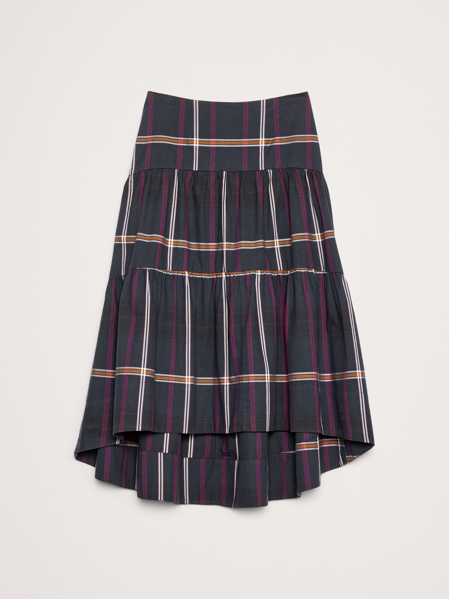 Tiered Midi Skirt