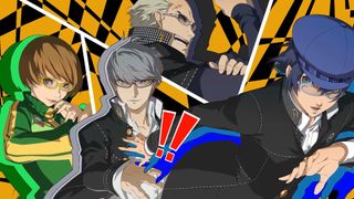 In-game screenshot of an All-Out Attack in Persona 4 Golden