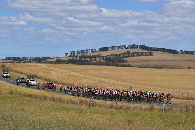 Some stunning scenery greeted the riders during the 2019 Cadel Evans Great Ocean Road Race