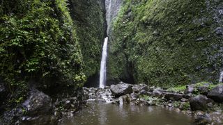 Sacred Falls on Oahu which is now closed to the public