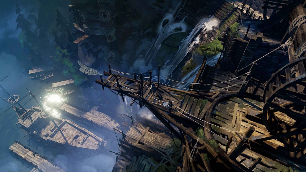 Images of concept art for No Rest for the Wicked