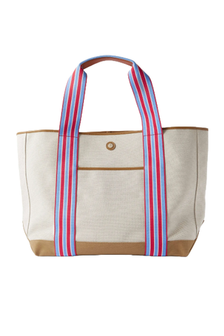 Paravel + Net Sustain Cabana Leather and Canvas Tote