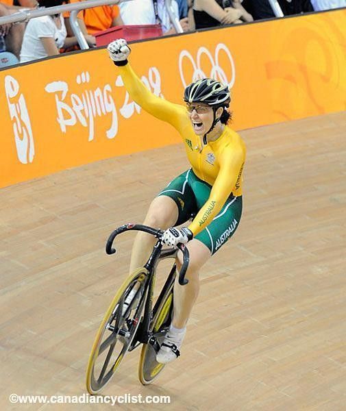 Australia's Anna Meares was pumped after realising she made it