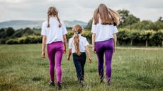 Children wearing horse riding jodhpurs