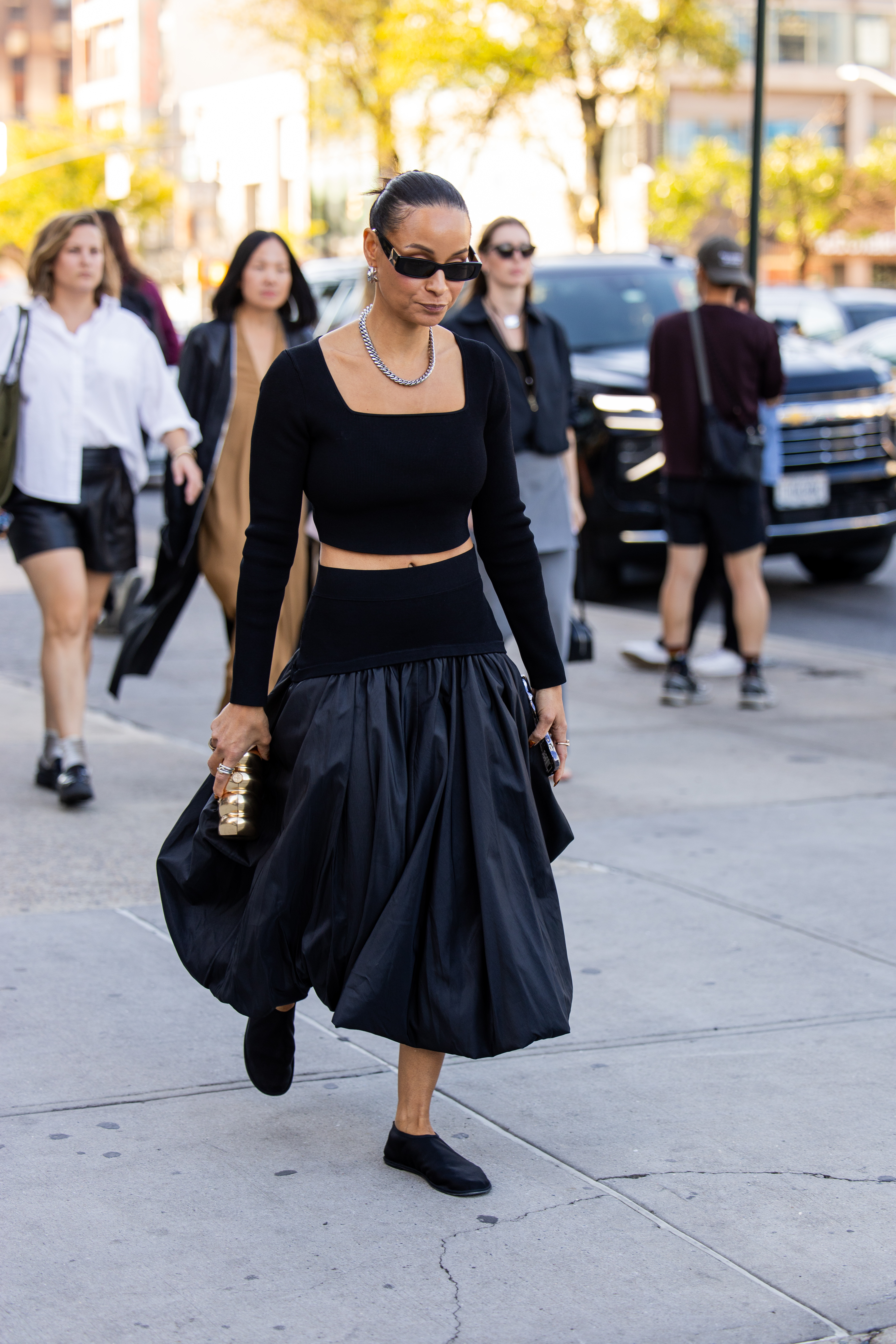 street style outfits during new york fashion week ss26