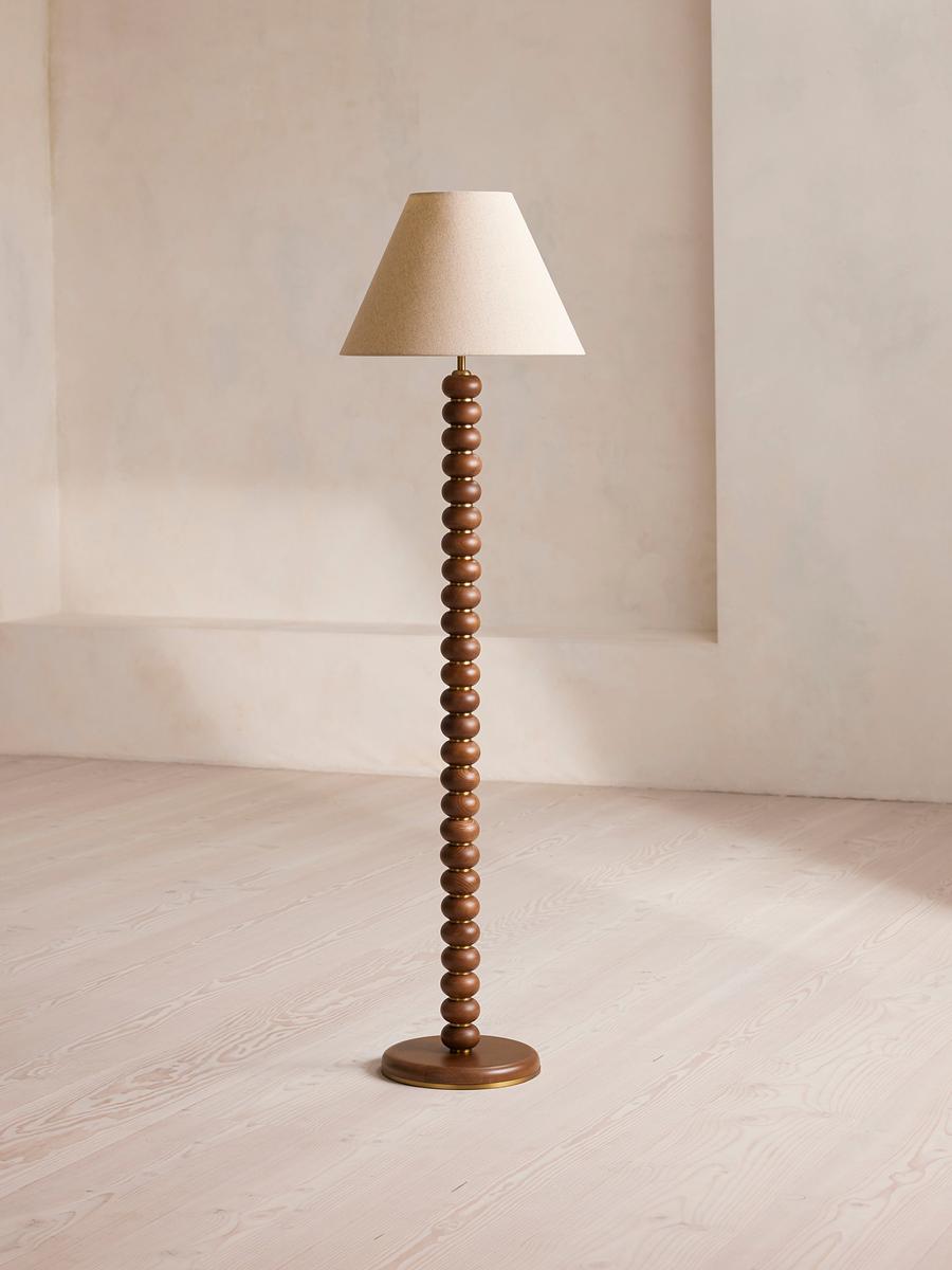 Greyson Floor Lamp, Oak, Tall