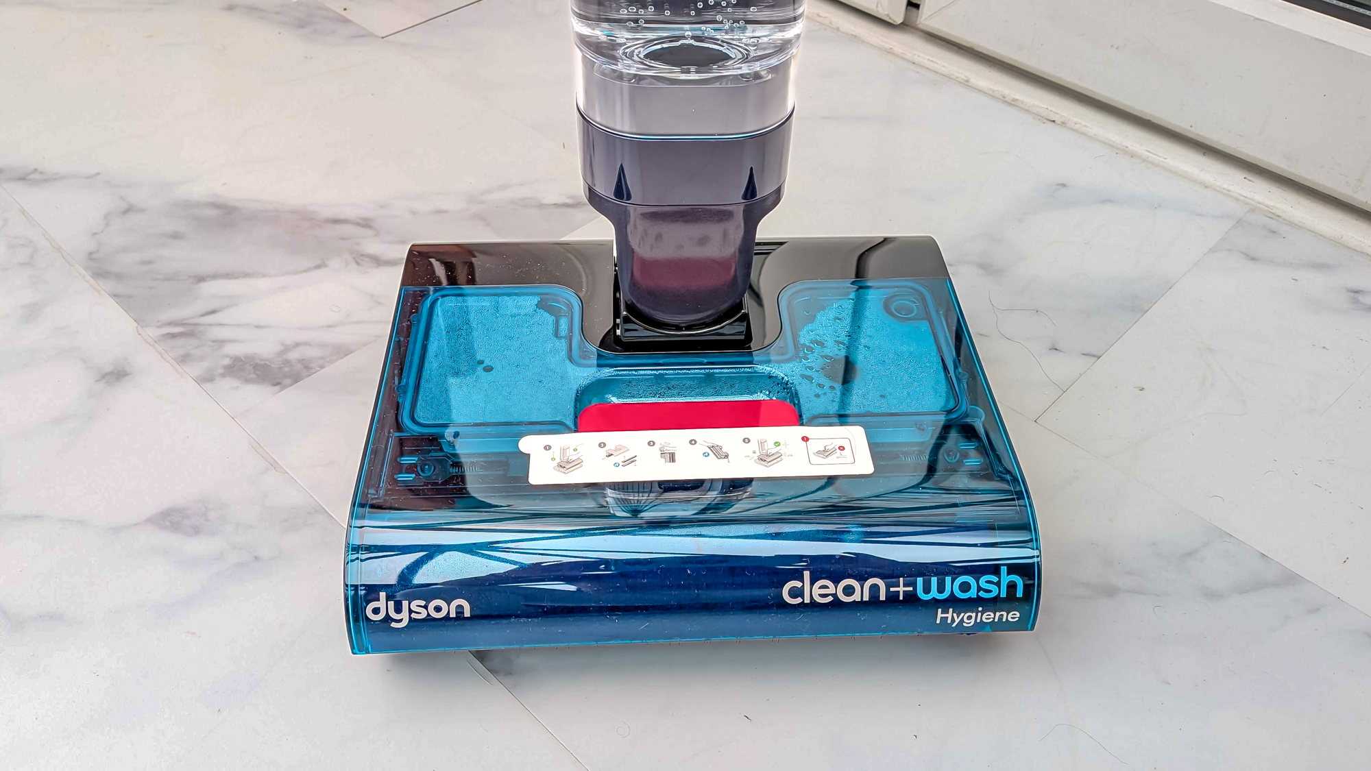 Dyson Clean + Wash Hygiene dirty water in floorhead