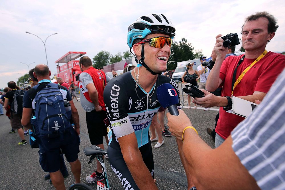 Zdenek Stybar tried a late-race move.