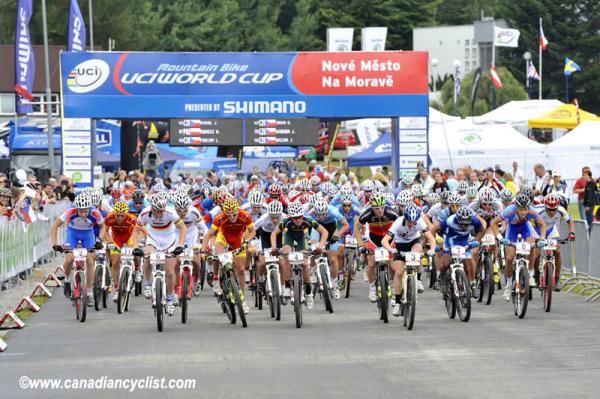 The junior men start