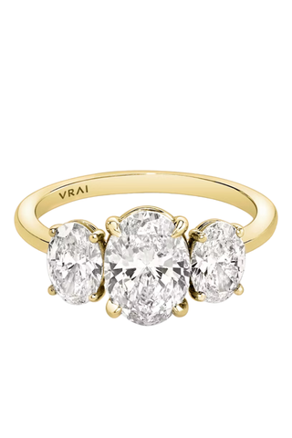 Undefined Oval Engagement Ring in Yellow Gold | Vrai