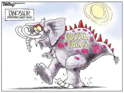 Editorial cartoon Fossil fuels Republican