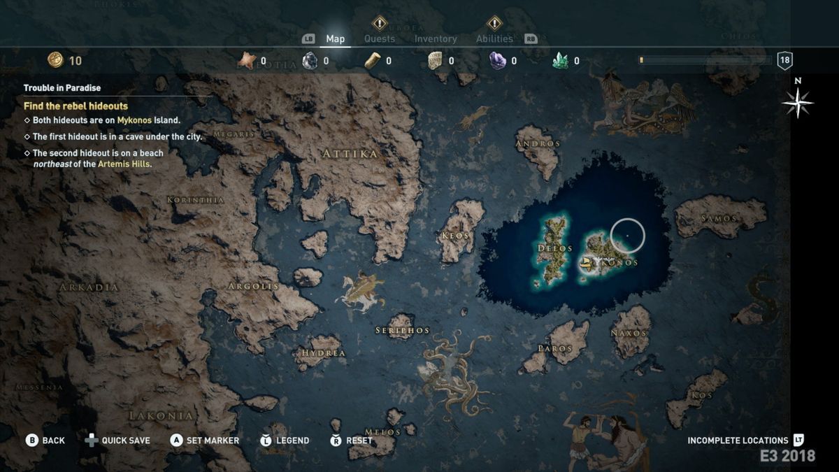 Assassin's Creed: Odyssey map shown, 62% bigger than Origins