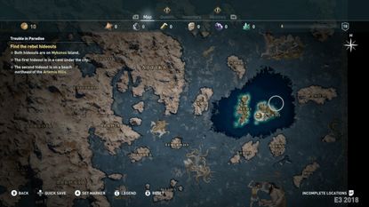 Assassin's Creed Odyssey map