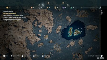 Assassin's Creed Odyssey map