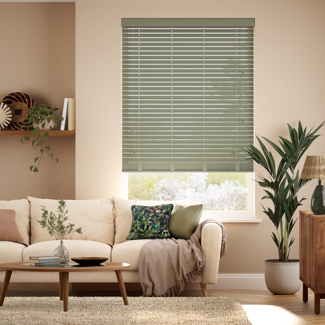 Ideal Home Sage Wooden Blind