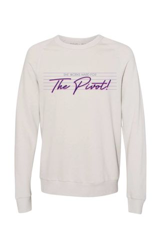 She Pivots x Social Goods sweatshirt