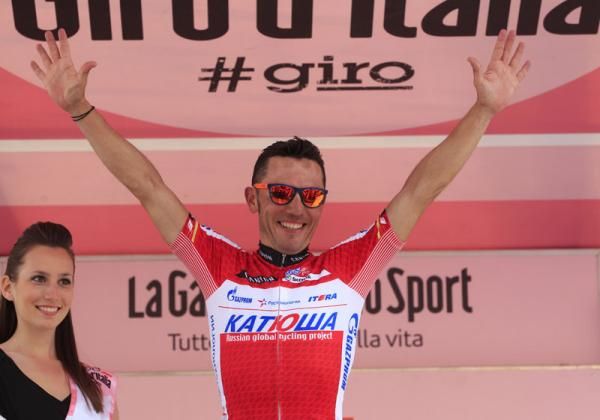 Joaquim Rodriguez (Katusha) moved into pink after claiming stage 10
