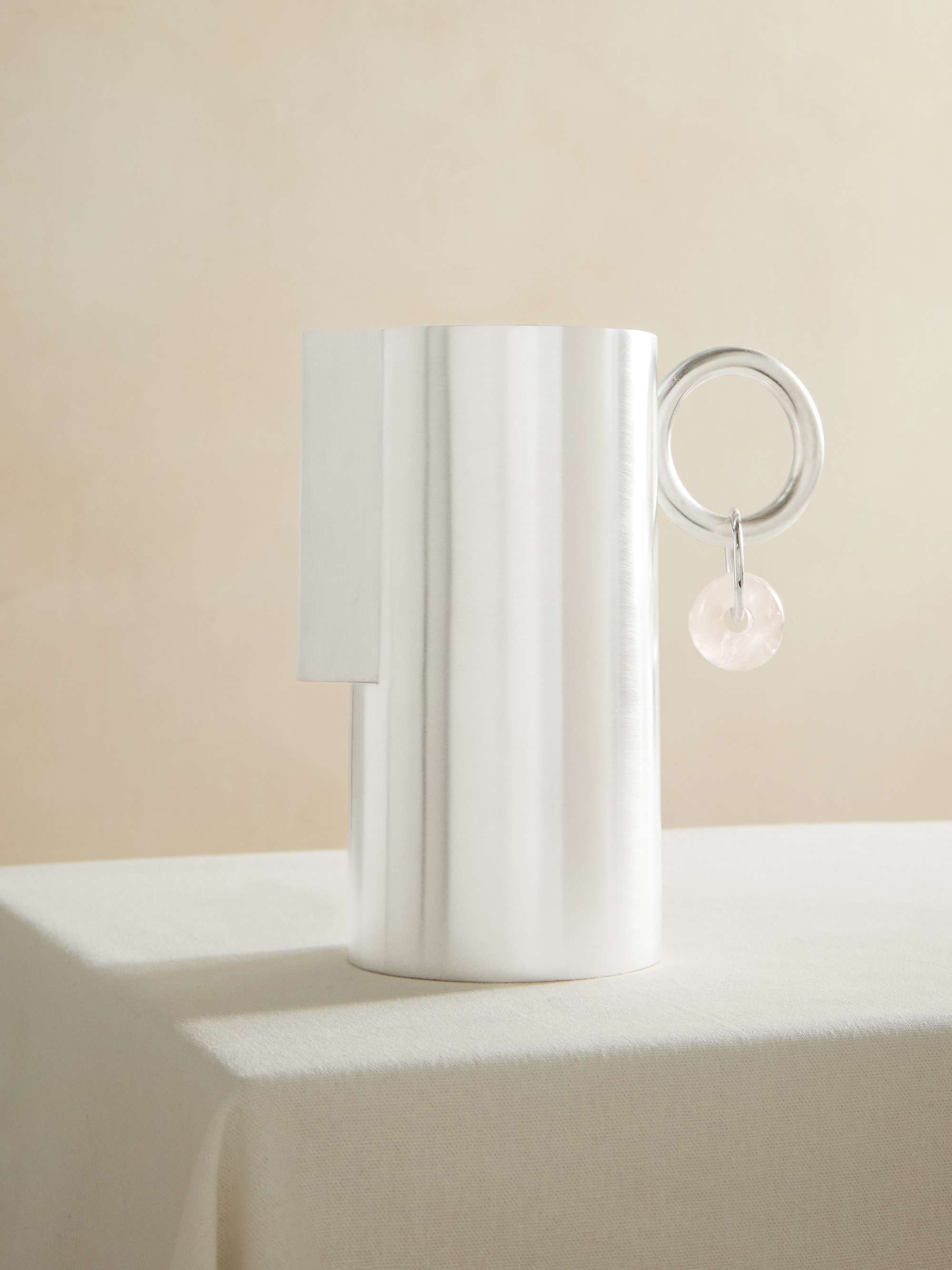 Silver-Plated and Quartz Carafe