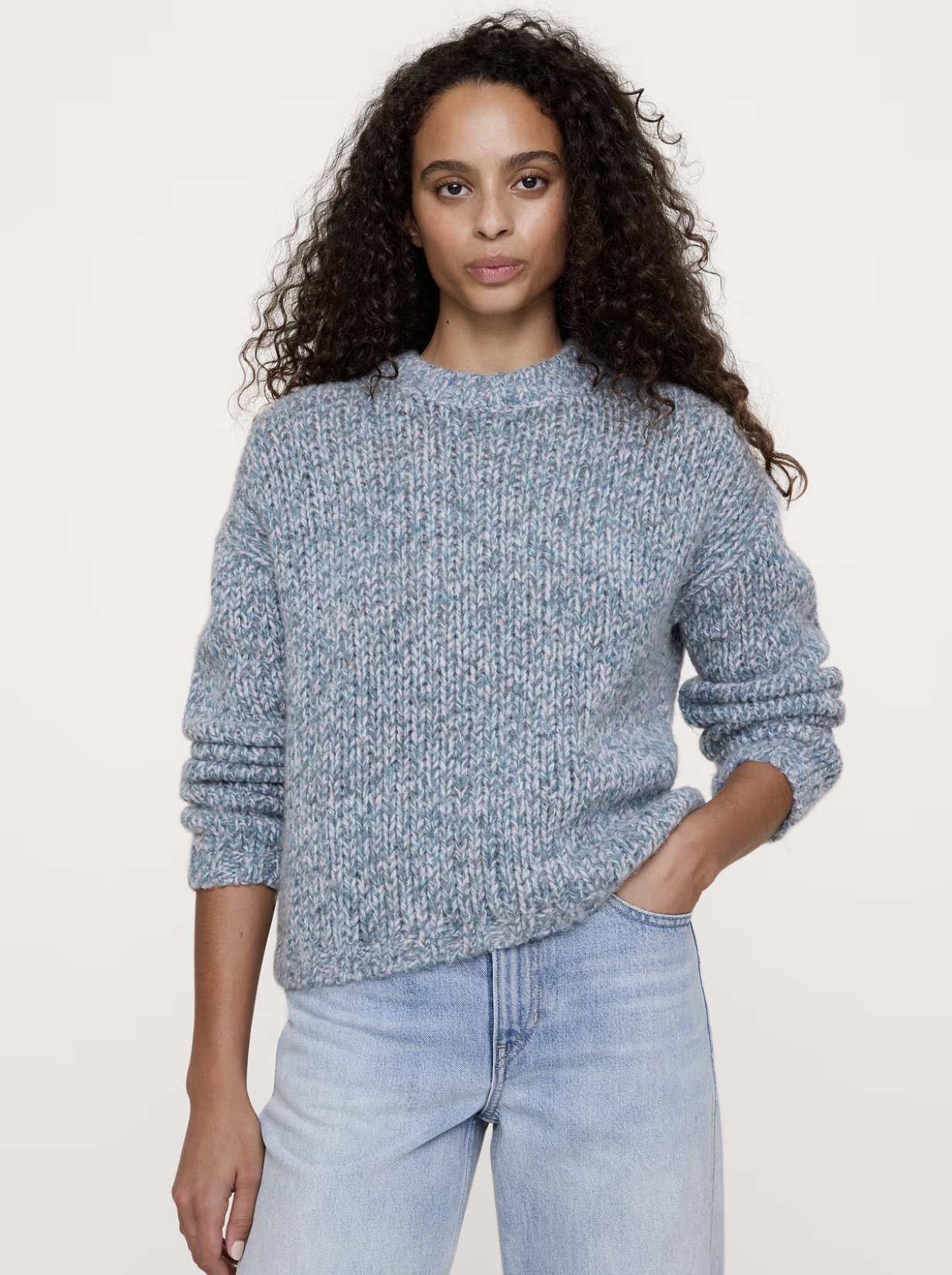 Banana Republic, Merino-Blend Crew-Neck Sweater