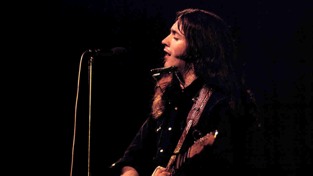Rory Gallagher performing onstage with Taste in the late 1960s