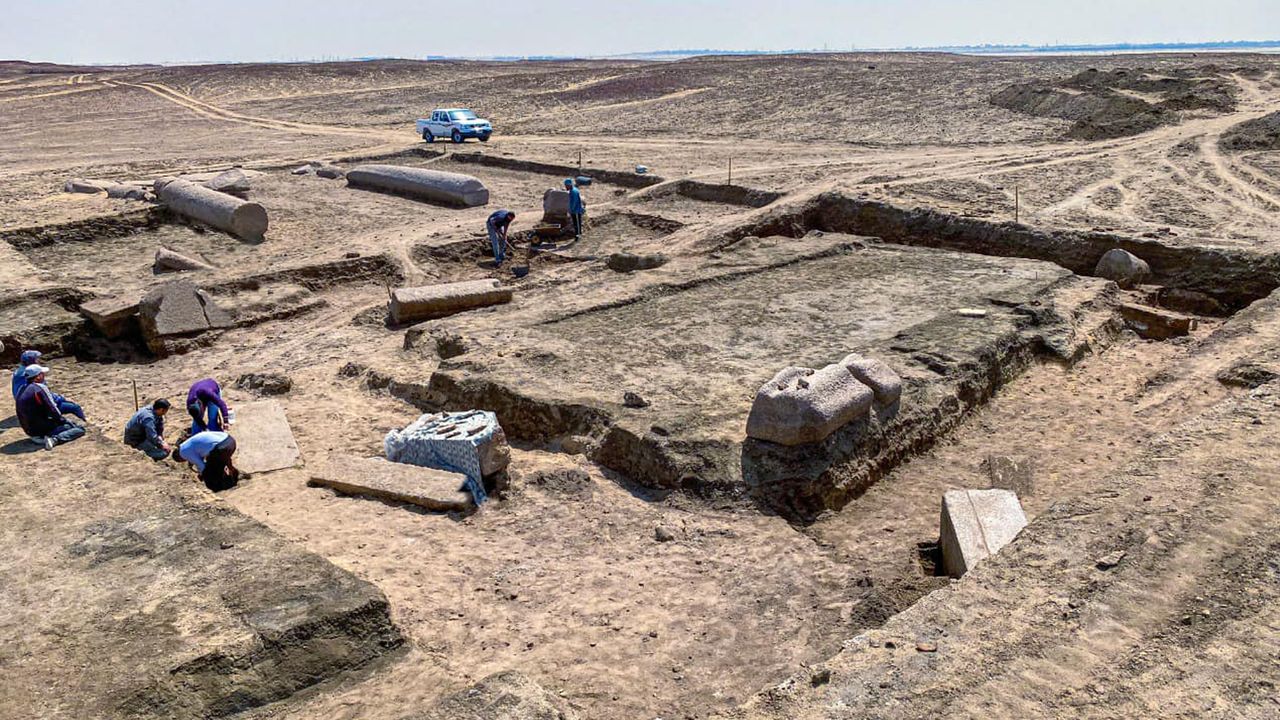 Archaeologists analyze the site where ancient people honored Zeus-Kasios.