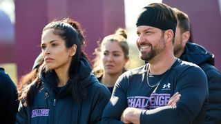 Johnny “Bananas” Devenanzio and Nany Gonzalez standing next to each other on The Challenge season 38