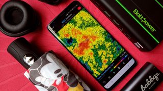 RadarScope weather app for Android on an Android phone