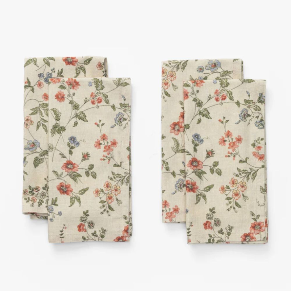 Floral vintage style napkins