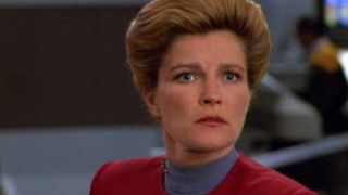 Kate Mulgrew in Star Trek: Voyager.