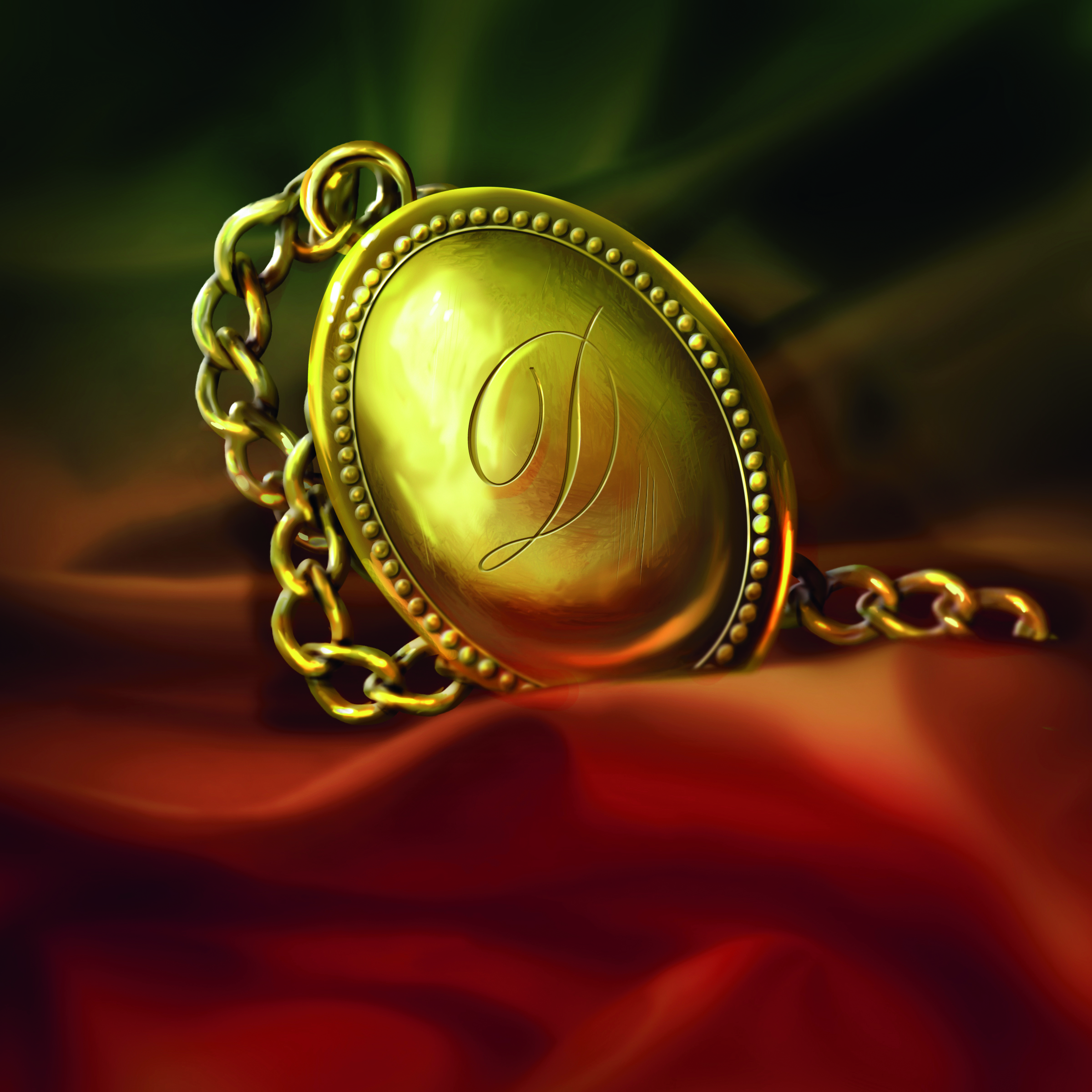 Drazenka Kimpel's materials tutorial: image showing gold