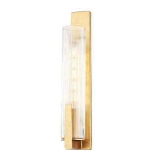 Malakai gold Sconce with glass pendant