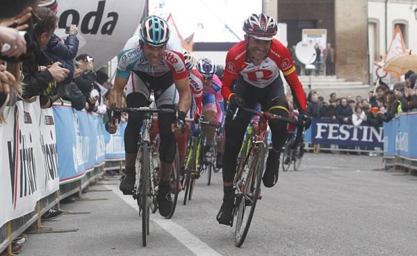 Philippe Gilbert (Omega Pharma - Lotto) and Rafael Machado (Radio Shack)