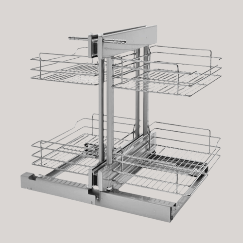 2 Tier Magic Corner Corner Cabinet Basket,cabinet Pull-Out Cabinet Baskets Basket Pull-Out Cabinet Pull-Out Storage Baskets,robust Kitchen Corner Cabinet Organizer 900