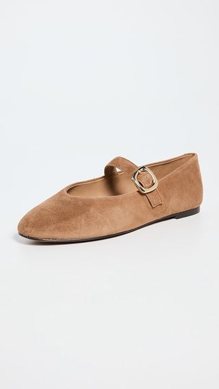 Madewell Hera Suede Mary Jane Flats